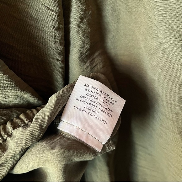 FRED DAVID Olive Green Top - Picture 5 of 6